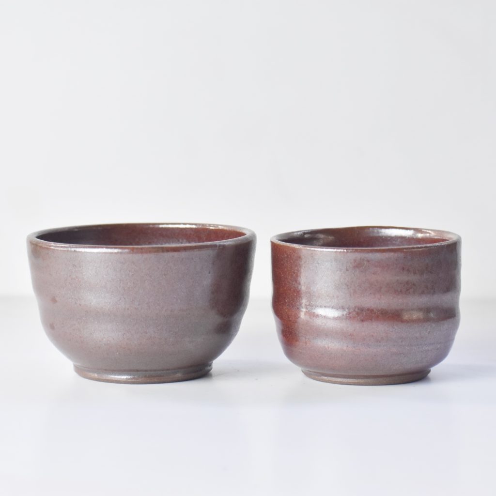 Reduction fired bowl and tumbler